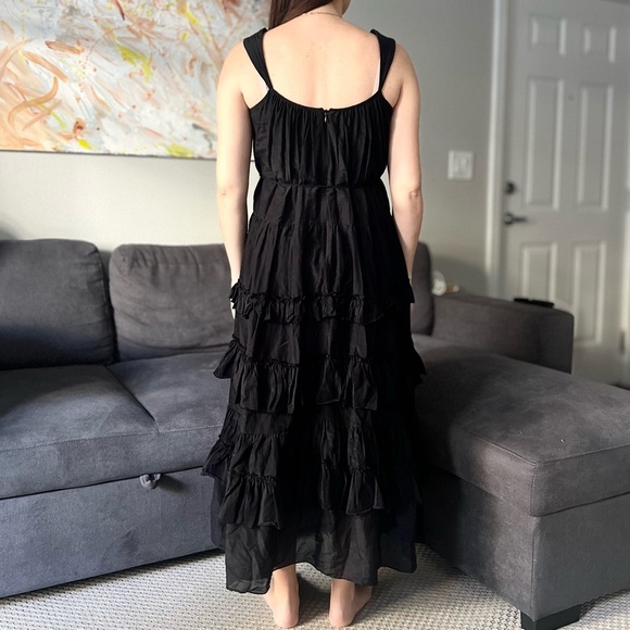 Cinq à Sept Kandra Tiered Maxi Dress - Cottagecore Boho Romantic Whimsigoth - 0 - Picture 3 of 15